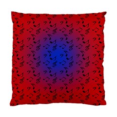 Red Music Blue Moon Standard Cushion Case (one Side) by snowwhitegirl