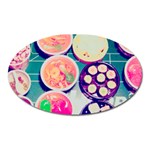 Ramen And Sushi Oval Magnet Front