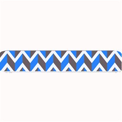 Zigzag Chevron Pattern Blue Grey Small Bar Mats