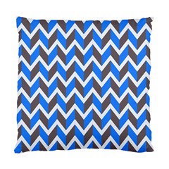 Zigzag Chevron Pattern Blue Grey Standard Cushion Case (One Side)