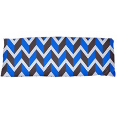 Zigzag Chevron Pattern Blue Grey Body Pillow Case (Dakimakura)