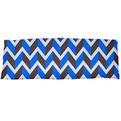 Zigzag Chevron Pattern Blue Grey Body Pillow Case Dakimakura (Two Sides)