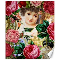 Little Girl Victorian Collage Canvas 20  X 24  