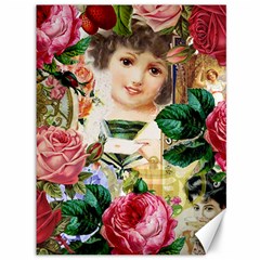 Little Girl Victorian Collage Canvas 36  X 48   by snowwhitegirl