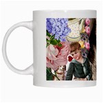 Victorian Collage White Mugs Left