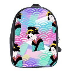 Japanese Abstract School Bag (large)