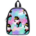 Japanese Abstract School Bag (Small) Front