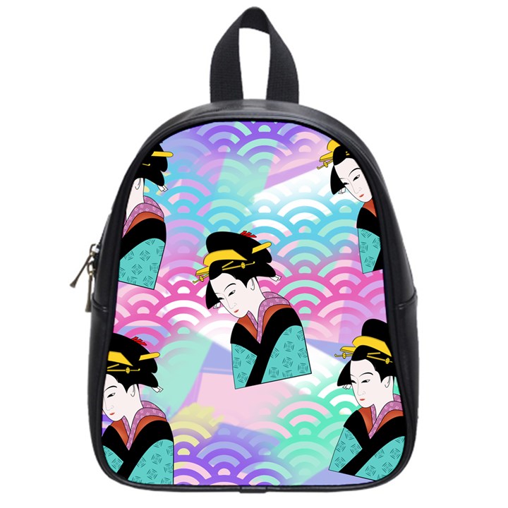Japanese Abstract School Bag (Small)