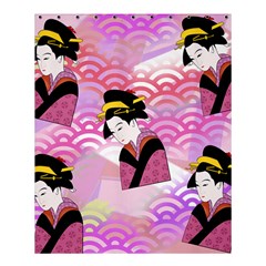 Japanese Abstract Pink Shower Curtain 60  X 72  (medium)  by snowwhitegirl