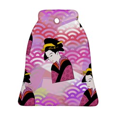 Japanese Abstract Pink Bell Ornament (two Sides) by snowwhitegirl