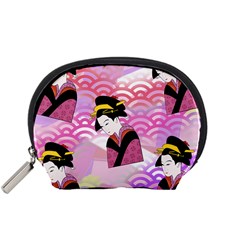 Japanese Abstract Pink Accessory Pouch (small)