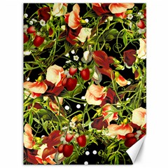 Fruit Blossom Black Canvas 36  X 48   by snowwhitegirl