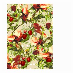 Fruit Blossom Beige Small Garden Flag (two Sides)