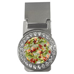 Fruit Blossom Gray Money Clips (cz) 