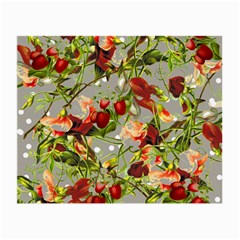 Fruit Blossom Gray Small Glasses Cloth