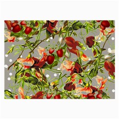 Fruit Blossom Gray Large Glasses Cloth (2-side) by snowwhitegirl