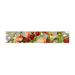 Fruit Blossom Gray Flano Scarf (mini)