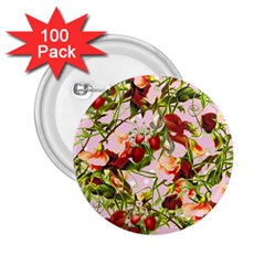 Fruit Blossom Pink 2 25  Buttons (100 Pack)  by snowwhitegirl