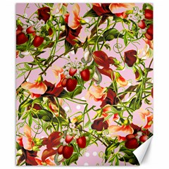 Fruit Blossom Pink Canvas 8  X 10  by snowwhitegirl