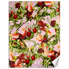 Fruit Blossom Pink Canvas 12  X 16   by snowwhitegirl