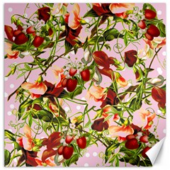 Fruit Blossom Pink Canvas 16  X 16   by snowwhitegirl
