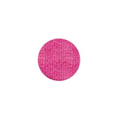 Knitted Wool Bright Pink 1  Mini Buttons by snowwhitegirl