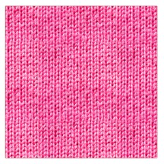 Knitted Wool Bright Pink Large Satin Scarf (square) by snowwhitegirl