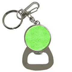 Knitted Wool Neon Green Bottle Opener Key Chains