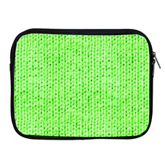 Knitted Wool Neon Green Apple Ipad 2/3/4 Zipper Cases by snowwhitegirl