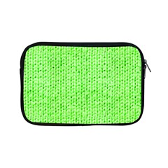 Knitted Wool Neon Green Apple Ipad Mini Zipper Cases