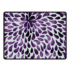 Purple Abstract Swirl Drops Fleece Blanket (small) by snowwhitegirl