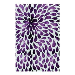 Purple Abstract Swirl Drops Shower Curtain 48  X 72  (small)  by snowwhitegirl