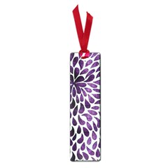 Purple Abstract Swirl Drops Small Book Marks