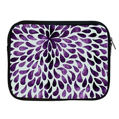 Purple Abstract Swirl Drops Apple Ipad 2/3/4 Zipper Cases by snowwhitegirl