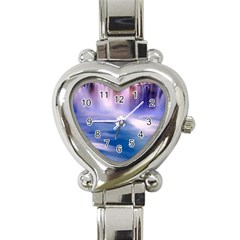 Waterfall Heart Italian Charm Watch by snowwhitegirl