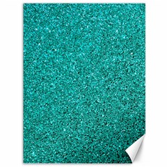 Aqua Glitter Canvas 36  X 48   by snowwhitegirl