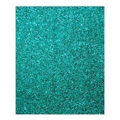 Aqua Glitter Shower Curtain 60  X 72  (medium)  by snowwhitegirl