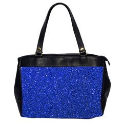 Blue Glitter Oversize Office Handbag (2 Sides)