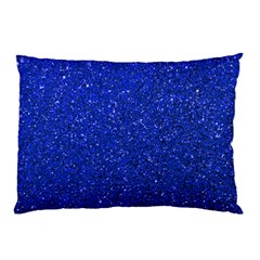 Blue Glitter Pillow Case (two Sides)