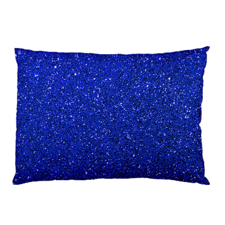 Blue Glitter Pillow Case (Two Sides)