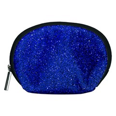 Blue Glitter Accessory Pouch (medium)