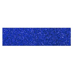 Blue Glitter Satin Scarf (oblong)