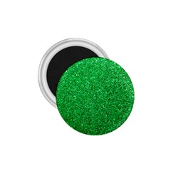 Green Glitter 1 75  Magnets