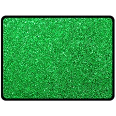 Green Glitter Fleece Blanket (large) 