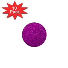 Pink  Glitter 1  Mini Buttons (10 Pack)  by snowwhitegirl