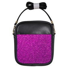 Pink  Glitter Girls Sling Bag
