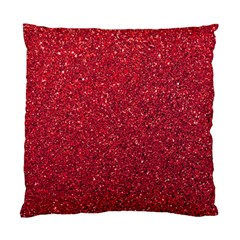 Red  Glitter Standard Cushion Case (one Side)