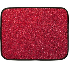 Red  Glitter Fleece Blanket (mini)