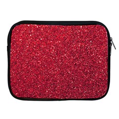 Red  Glitter Apple Ipad 2/3/4 Zipper Cases