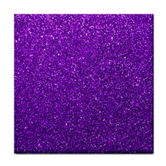 Purple  Glitter Face Towel